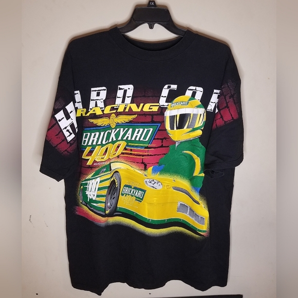 Vintage 1998 AOP Brickyard 400 Hardcore Racing T-shirt🚦🏁🏁 NWOT🔥 - Picture 1 of 9